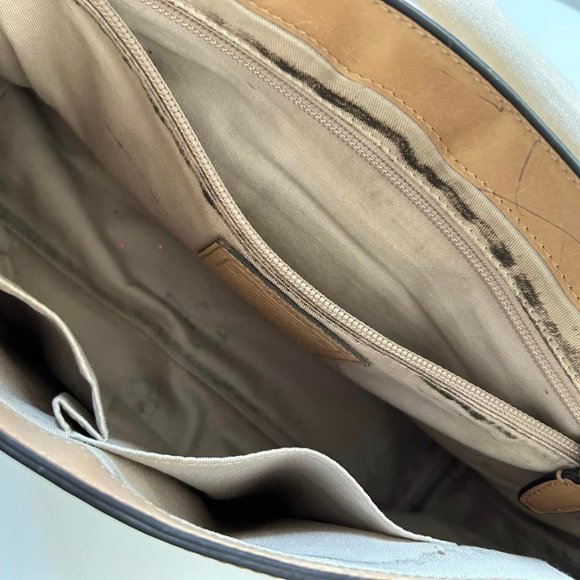 Vintage Tan Leather Coach Legacy Fold Over Shoulder Bag/Cross-Body - Picture 7 of 8